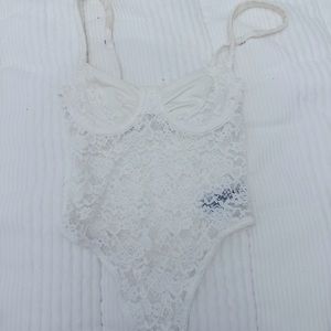 White edikted bodysuit brand new